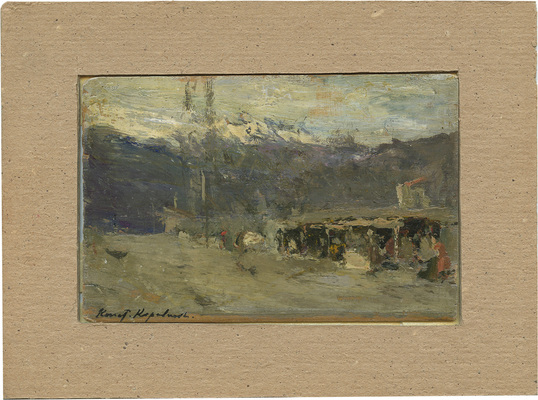 Неизвестный художник. Станция Ананур. Военно-Грузинская дорога 